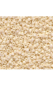 Miyuki delica Beads 11/0 - Matted Opaque cream ab DB-883